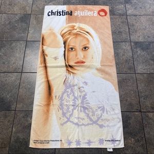 RARE VTG 2000 Christina Aguilera Beach/Bath Towel